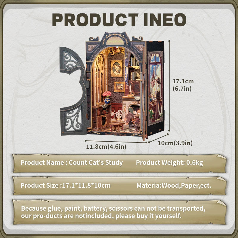 Book Nook Count Cats Study